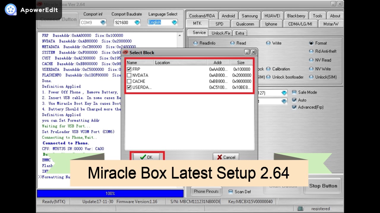 miracle box 2.58 setup